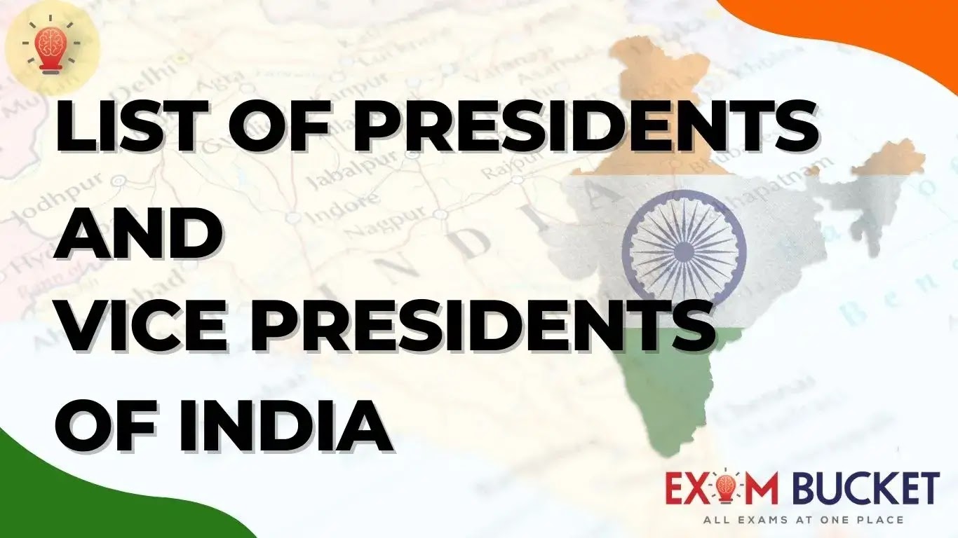 List of Presidents and Vice Presidents of India 2024 Updated